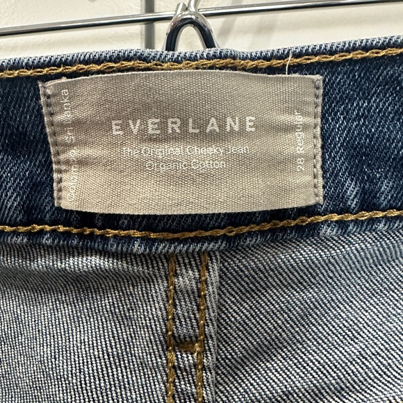 Everlane The Original Cheeky Jean 100% Organic Cotton 28 Regular Medium Blue - Picture 3 of 6